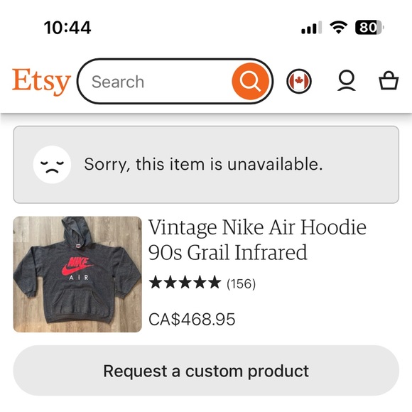 Vintage 80s Nike Air crewneck hoodie sweater sweatshirt Jordan grey tag infrared - Picture 16 of 16